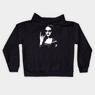 Blackened Mona Lisa Kids Hoodie